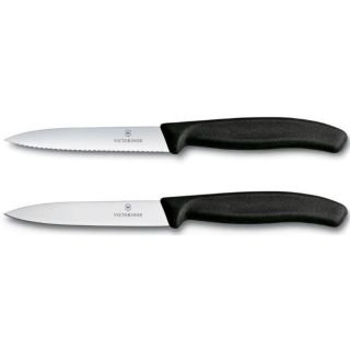Nažu komplekts 2.gab. ar 10cm asmeni melnu rokturi SWISS CLASSIC
