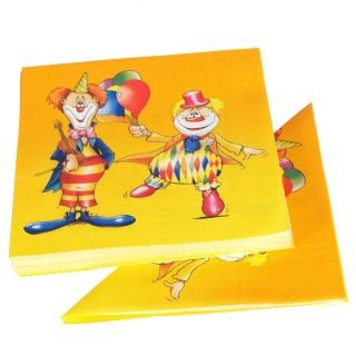 Napkins 33cm 3-ply 20 pcs CLOWN
