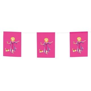 Decorative flag bunting PRINCESS length 4m