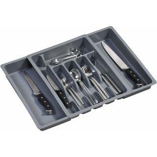 Trauks galda piederumiem atvilknei plm. 29-50x38x6.2cm pielāgojams pelēks