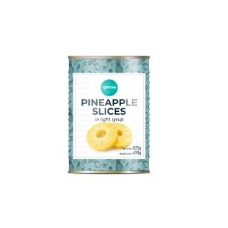 Ananasu riņķi sīrupā 850g/490g GEMOSS COLLECTION