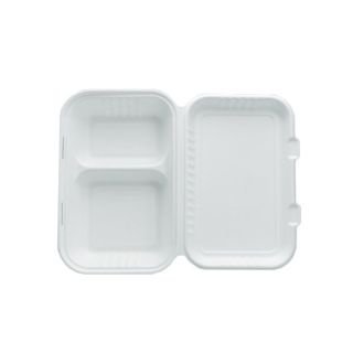 Kārbas v/l BIO 25x16.5x4.5/6.1cm, 2 iedaļas, 50gab cukurn.šķiedras