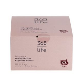 Tēja augļu mežrozīšu un hibiska 2gx50 365 life