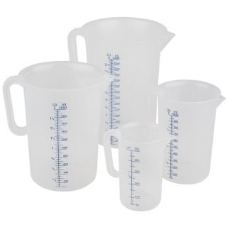 Mērkrūze 2L h-21cm ar iedaļām un rokturi PP
