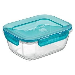 Trauks stikla EVOLUTION 1000ml, 18x14cm, hermētisks tirkīza