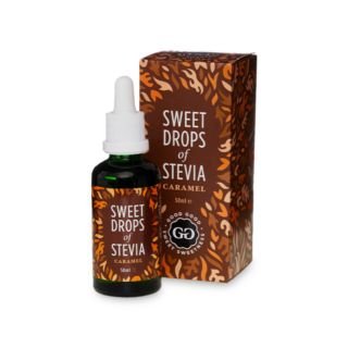 Dabīgs saldinātājs pilienos karameļu Sweet Drops of Stevia 50ml