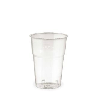 Glāzes v/l. plastmasas ø 78mm 200ml caurspīdīgas 50gab PET, vāki 76093,76094,76095