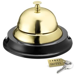 Zvaniņš ø 12cm, h-7.5cm, NOBEL, zeltīts VN