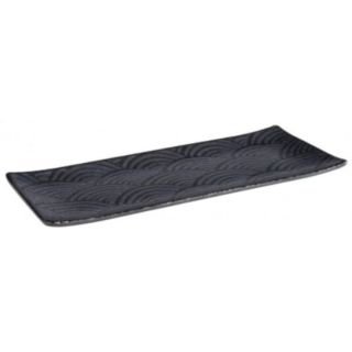 Paplāte 29x10.5cm DARK WAVE melamīna melna
