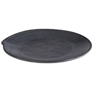 Šķīvis ø22cm DARK WAVE melamīna melna