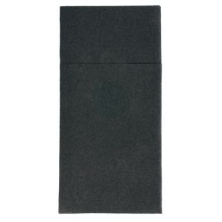 Salvetes galda piederumiem KANGAROO 40x40cm, melnas 50gab