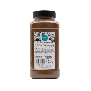 Kakao pulveris alkalizēts 450g GEMO SPICE L (ar samaz. tauku saturu 10-12%)
