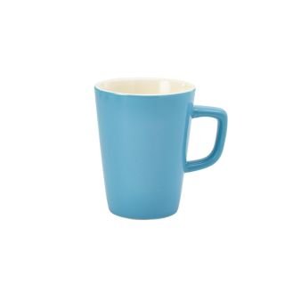 Krūze Latte porcelāna 340ml zila COLOURED