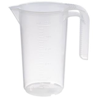 Mērkrūze 0.25L h-12cm ar iedaļām un atvērtu rokturi PP