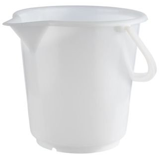 Spainis 17L ø33cm ar iedaļām PE balts