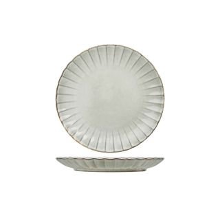CONCHA GREY DINNER PLATE D27CM