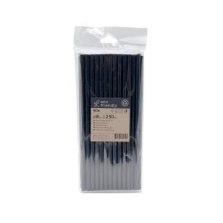 Salmiņi papīra ø8mm h-25cm 50gb melni