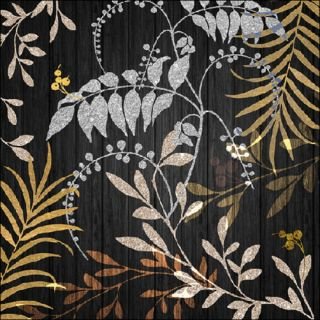 Salvetes 33cm 3-k. 20gab LUXURY LEAVES BLACK