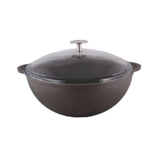Katls čuguna LAVA DEEP ø30cm 6.20L melns matēts indukcijas ar stikla vāku VN