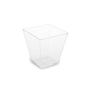 Trauciņi uzkodām 5x5x4.5cm, 60ml., 50gb pl. caurspīdīgi