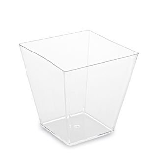 Trauciņi uzkodām 7.2x7.2x7.2cm, 230ml., 20gb pl. caurspīdīgi ( vāki 66330)