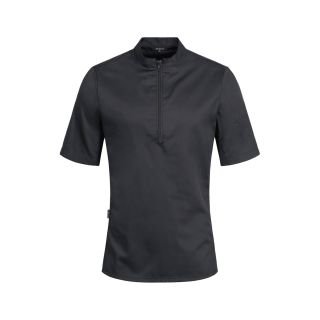 Mens chefs jacket black size XXL with zip and short sleeve