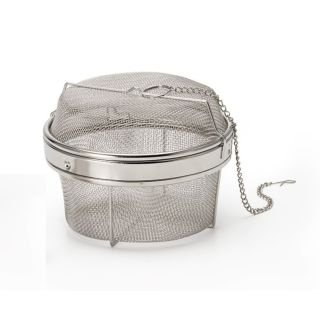 Jumbo Tea Ball "Karl" stainless steel, Ø 13.2 cm H 10 cm