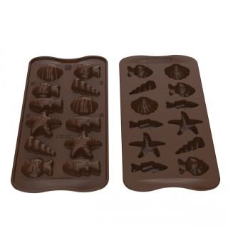 Forma silikona šokolādei 35x32 h-16mm 5veidi 3D CHOCO FRITURE