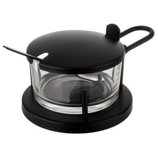 Trauks sieram CLASSIC ø 10.5cm h-7cm ar karotīti melns