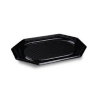 Paplāte 35x24,7cm plastmasas melna (74930) rPET 10gb.
