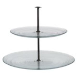 Kūku paliktnis CIRCLE ø21-28cm stikla 2-stāvīgs