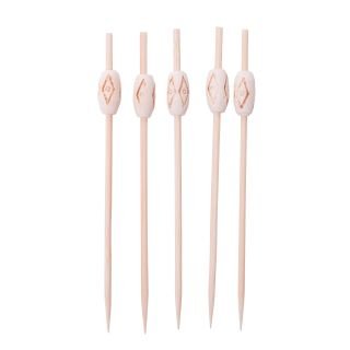 Decorative bamboo picks 10.5cm 80 pcs brown INDIAN