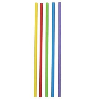 Paper straws ø7mm h-23cm 150 pcs colorful