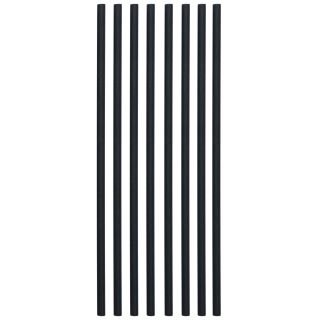 Paper straws ø5.3mm h-20cm 250 pcs black