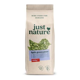 Zirņi zaļie &scaron;ķelti 500g JUST NATURE