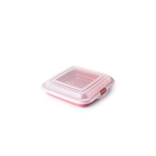 Trauks produktiem/sviestmaizēm 14.5x14.5 h-3.6cm sarkans
