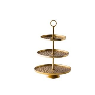 Kūku paliktnis GOLDEN 3-stāvīgs ø30-20cm h-47cm