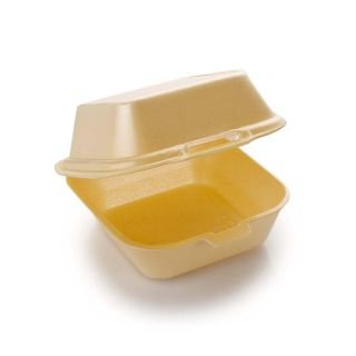 Ēdienu kārbas mini CREAM XPP v/l.125 gab 15,4x18,5 h-7,6 cm
