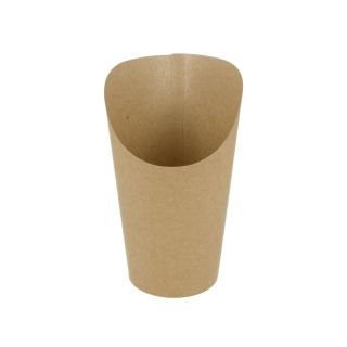 Trauciņi frī kartupeļiem 600ml ø8.5cm h-18cm 50gab brūni