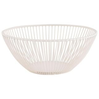 Augļu grozs SVART Ø20cm h-8cm metāla balts