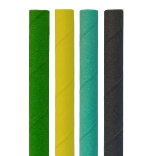 Paper straws ø8mm h-20cm 150 pcs colorful OCEAN