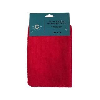 Mikrošķiedras dvielis 30x30cm sarkans
