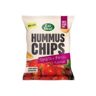 Humusa čipsi ar tomātu un bazilika gar&scaron;u 45g