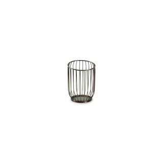 Wire basket LOFT ø12cm h-16cm gold/black