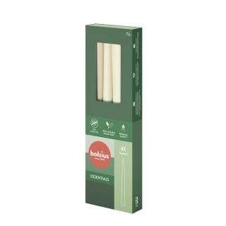 Sveces konusveida h-24.5cm ø2.4cm 4gab Soft Pearl