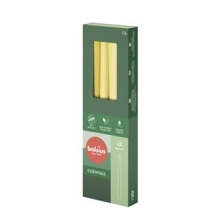 Sveces konusveida h-24.5cm ø2.4cm 4gab Sunny Yellow