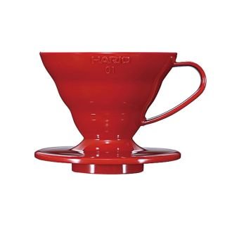 Hario V60-01 keramikas filtrs sarkans