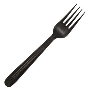 Dakšas atkārtoti lietojamas melnas PS 18cm 50gab GASTROFUL