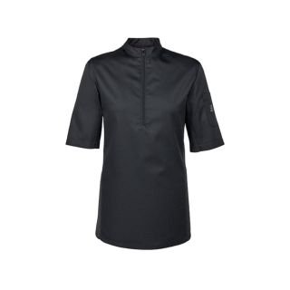 Chef jacket, black, S size , short sleev