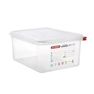 Trauks GN 1/2 h-150mm 32.5x26.5cm 10L PP ar vāku (-40°C...+95°C)